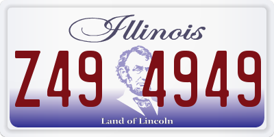 IL license plate Z494949