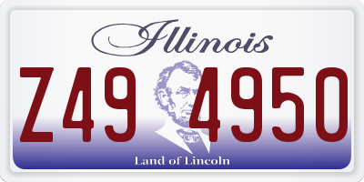 IL license plate Z494950