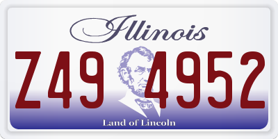 IL license plate Z494952