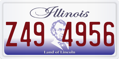 IL license plate Z494956