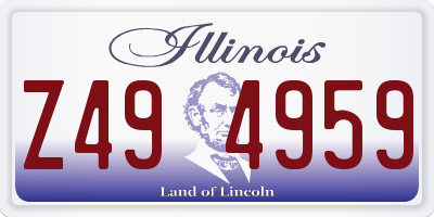 IL license plate Z494959