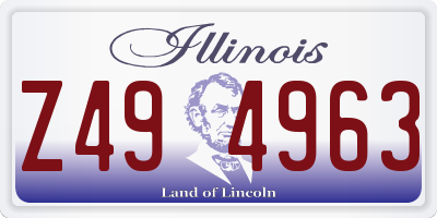 IL license plate Z494963