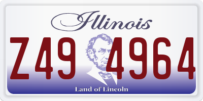 IL license plate Z494964