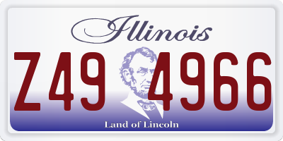 IL license plate Z494966