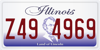 IL license plate Z494969
