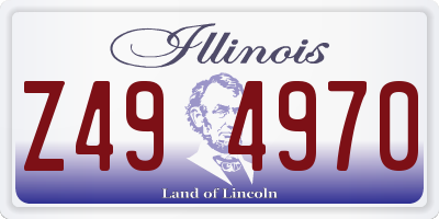 IL license plate Z494970