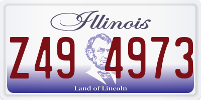 IL license plate Z494973