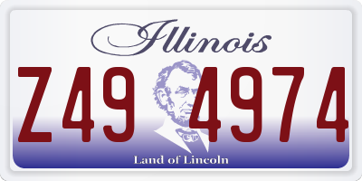 IL license plate Z494974