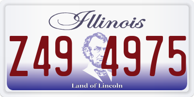 IL license plate Z494975