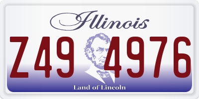 IL license plate Z494976