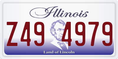 IL license plate Z494979