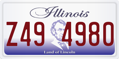 IL license plate Z494980