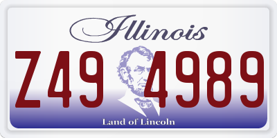 IL license plate Z494989