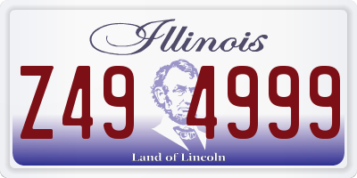 IL license plate Z494999
