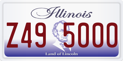 IL license plate Z495000