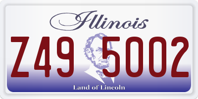 IL license plate Z495002
