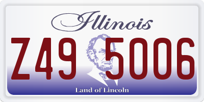 IL license plate Z495006