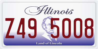 IL license plate Z495008