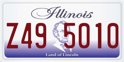 IL license plate Z495010