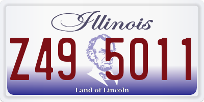 IL license plate Z495011