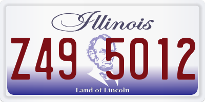 IL license plate Z495012