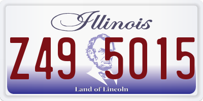 IL license plate Z495015