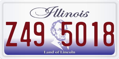 IL license plate Z495018