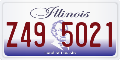 IL license plate Z495021