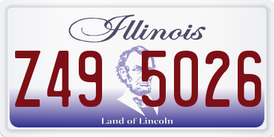 IL license plate Z495026