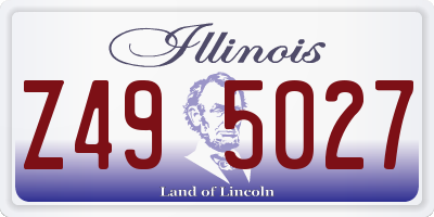 IL license plate Z495027