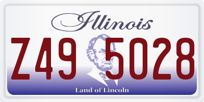 IL license plate Z495028