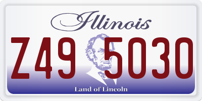 IL license plate Z495030