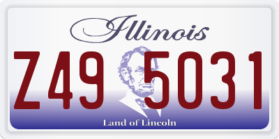IL license plate Z495031