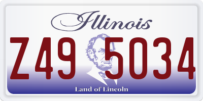 IL license plate Z495034
