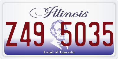 IL license plate Z495035