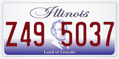 IL license plate Z495037