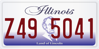 IL license plate Z495041