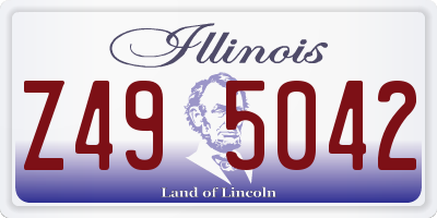 IL license plate Z495042