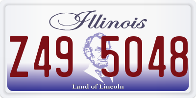 IL license plate Z495048