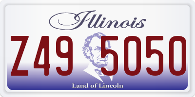 IL license plate Z495050