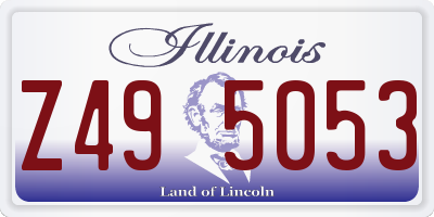 IL license plate Z495053