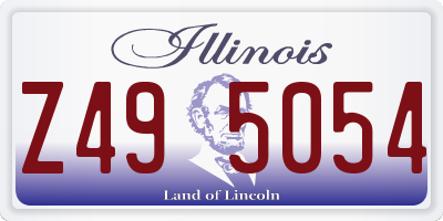 IL license plate Z495054