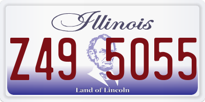 IL license plate Z495055