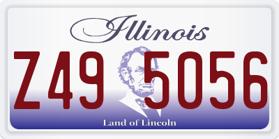 IL license plate Z495056