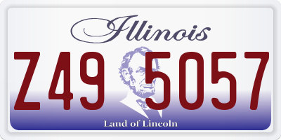 IL license plate Z495057