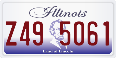 IL license plate Z495061