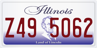 IL license plate Z495062
