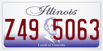 IL license plate Z495063