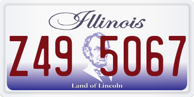 IL license plate Z495067