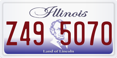 IL license plate Z495070